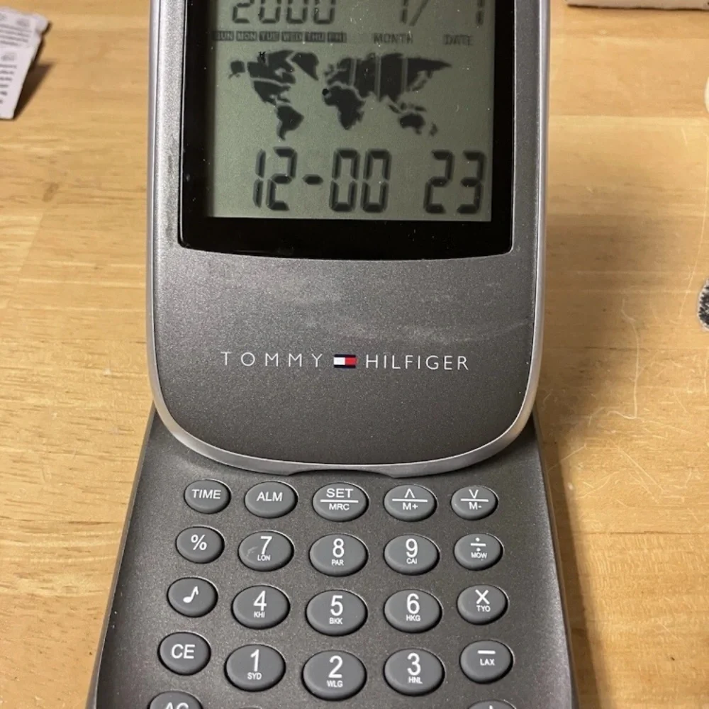 Tommy Hilfiger Silver Desk Calculator
